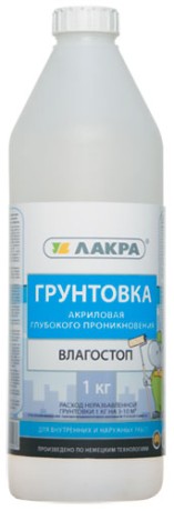 Грунтовка акриловая Влагостоп Лакра