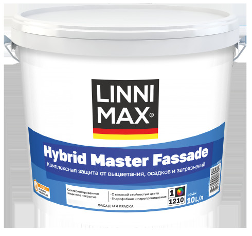 Краска фасадная усиленная силиконом LinniMax Hybrid Master Fassade