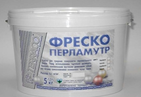 Покрытие декоративное Terraco Фреско перламутр