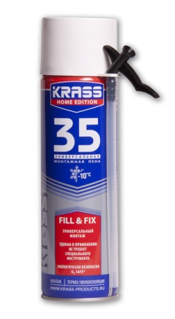 Пена монтажная Krass Home Edition 35 Standard Универсальная Зима