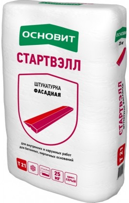 Штукатурка цементная фасадная Основит Стартвэлл PC-21 [Т-21]