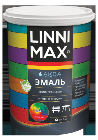 Эмаль универсальная акриловая на водной основе LinniMax Aqua