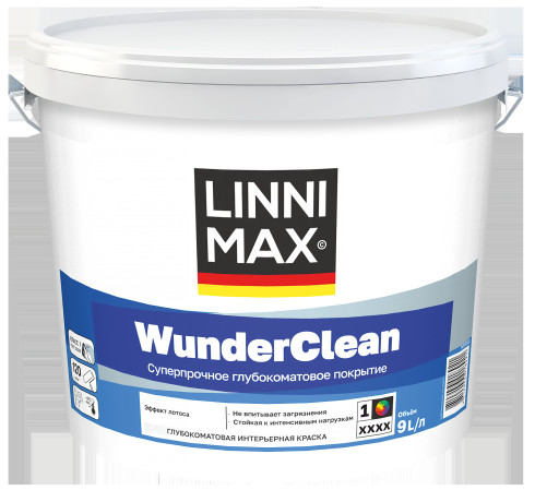 Краска интерьерная LinniMax WunderClean