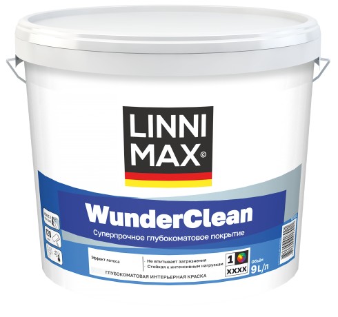 Краска интерьерная LinniMax WunderClean