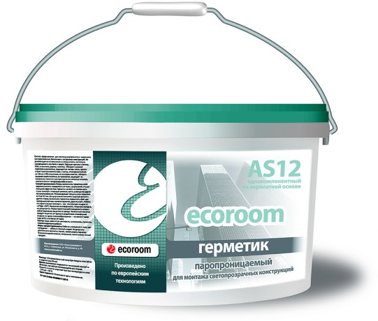 Герметик акриловый паропроницаемый Ecoroom AS-12