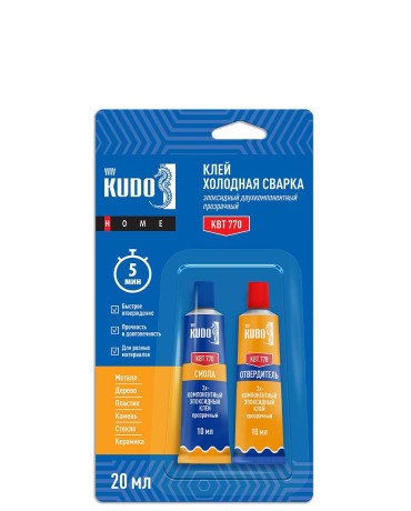 Клей эпоксидный двухкомпонентный холодная сварка Kudo