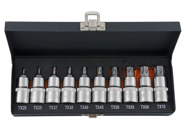 Набор насадок со вставками Kraft 1/2"Dr. Torx