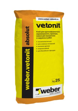 Клей для керамогранита Вебер Ветонит Absolut