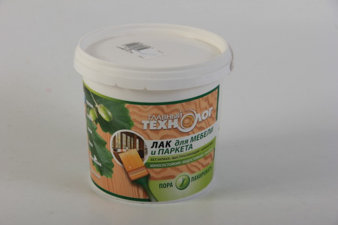 Лак для мебели и паркета акрилатный Главный технолог