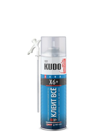 Клей-пена универсальный монтажный всесезонный  Kudo Home X6+