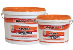 Краска латексная для стен и потолков DecoTech