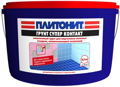 Грунтовка Плитонит Грунт Супер Контакт