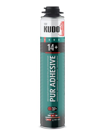 Клей-пена монтажный для теплоизоляции Kudo PUR Adhesive Proff 14+
