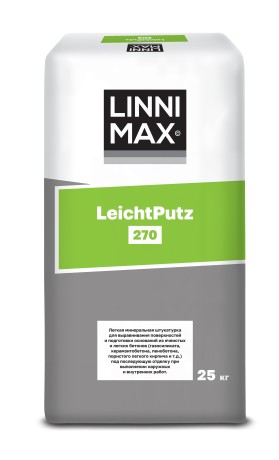 Штукатурка легкая минеральная LinniMax 270 LeichtPutz