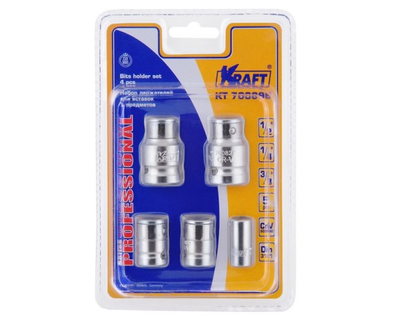 Набор держателей для вставок Kraft, 1/2"Dr., 3/8"Dr. и 1/4"Dr.
