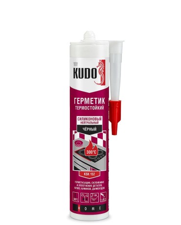Герметик силиконовый термостойкий Kudo