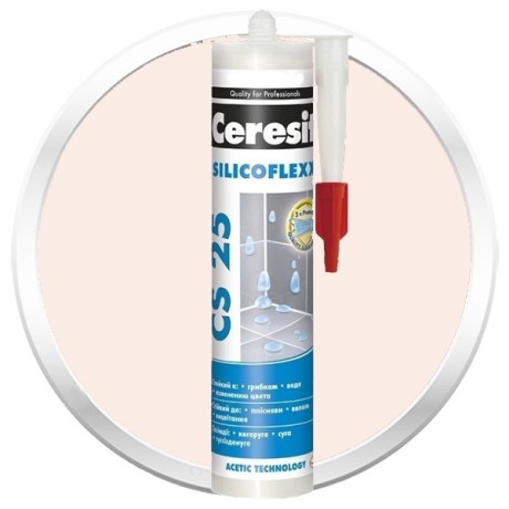 Затирка-герметик цветная силиконовая Ceresit CS 25