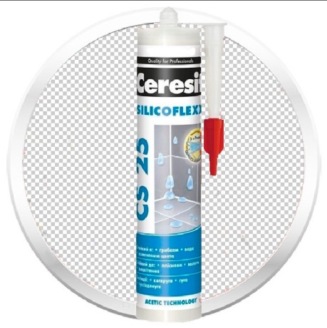 Затирка-герметик цветная силиконовая Ceresit CS 25