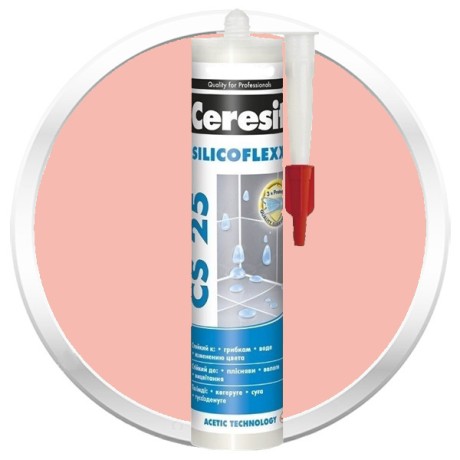 Затирка-герметик цветная силиконовая Ceresit CS 25