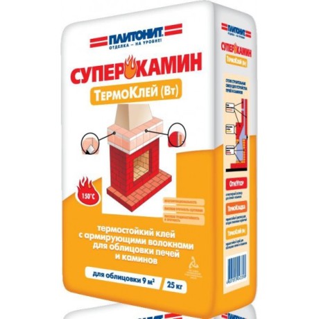 Клей термостойкий Плитонит Супер Камин ТермоКлей
