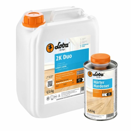 Лак паркетный на водной основе Lobadur WS 2K Duo