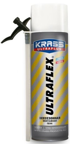 Пена монтажная Krass Ultraplus Ultraflex бытовая