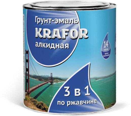 Грунт-эмаль Krafor 3 в 1