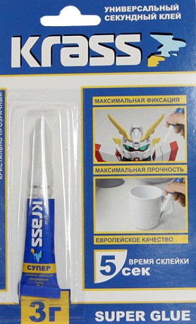 Клей Krass секундный