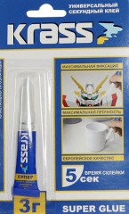 Клей Krass секундный