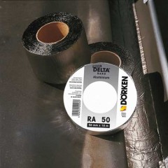 Лента герметизирующая из битум-каучука для проклейки нахлёстов Delta Thene Band T100