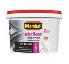 Краска фасадная акриловая Marshall Akrikor Структурная