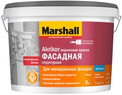 Краска фасадная акриловая Marshall Akrikor Структурная