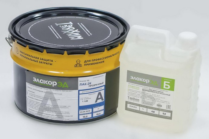 Лак эпоксидный Элакор-ЭД Лак-2К