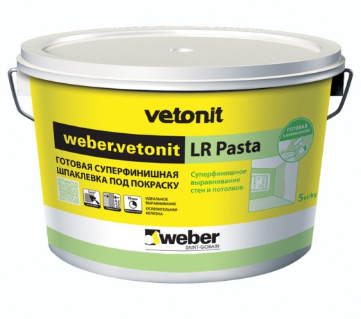 Шпатлевка финишная готовая Вебер Ветонит LR Pasta Brilliant