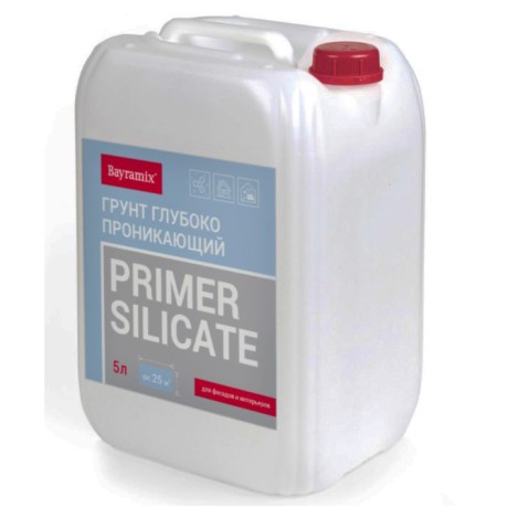 Грунт концентрат глубокого проникновения силикатый Bayramix Primer Silicate