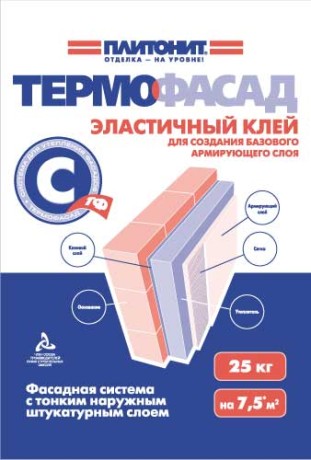 Клей эластичный Плитонит Термо Фасад С-тф