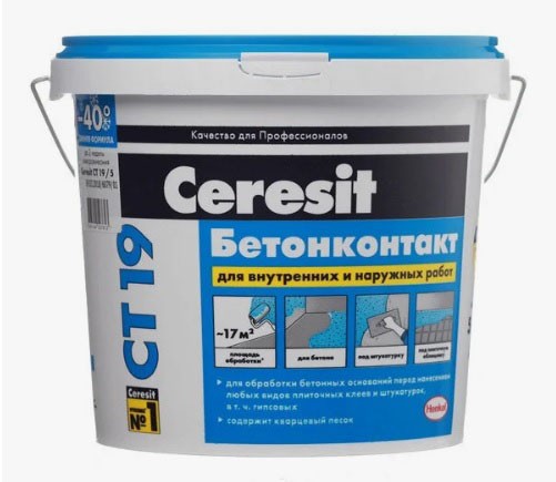 Грунтовка бетонконтакт Ceresit CT 19