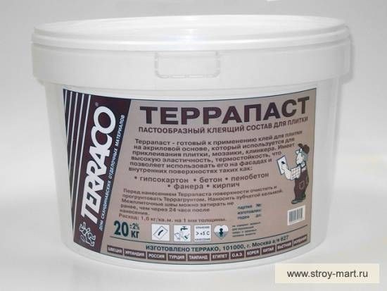 Клей для плитки Terraco Террапаст