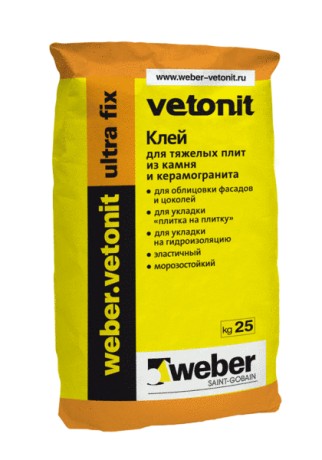 Клей для керамогранита Вебер Ветонит Ultra Fix