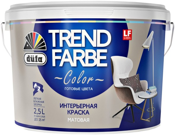 Краска интерьерная матовая Dufa Trend Farbe