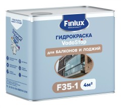 Краска гидроизоляционная для защиты балконов и лоджий Finlux VodoStop F-35-1