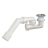 Сифон для душевого поддона 1-1/2" х 40, регулируемый, с переходной трубой 45° 40-40/50 Orio