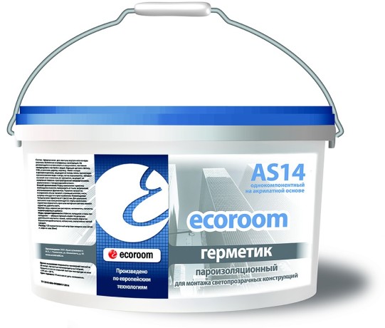 Герметик акриловый пароизоляционный быстросохнущий Ecoroom AS 14