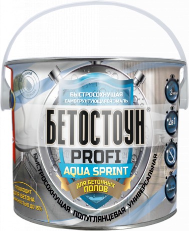 Грунт-эмаль акриловая для бетонных полов Красковия Бетостоун Profi Aqua Sprint