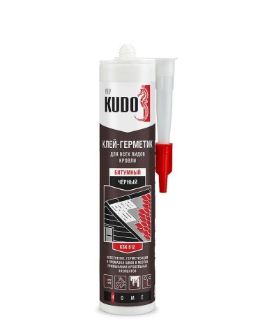 Клей-герметик битумный для всех видов кровли Kudo