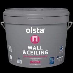 Краска для стен и потолков Olsta Wall &amp; Ceiling