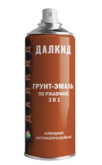 Грунт-эмаль аэрозольная по ржавчине 3 в 1 ЛКМ Торг Далкид