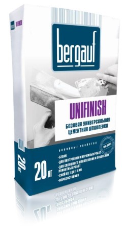 Шпаклевка универсальная цементная Bergauf Unifinish
