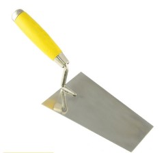 Кельма "трапеция" из нержавеющей стали с деревянной ручкой Кедр