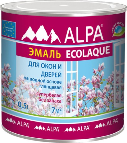 Эмаль для окон и дверей Alpa Ecolaque
